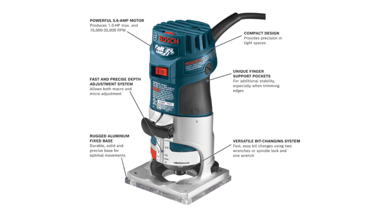 Colt™ Electronic Variable-Speed Palm Router Colt™ Electronic Variable-Speed Palm Router